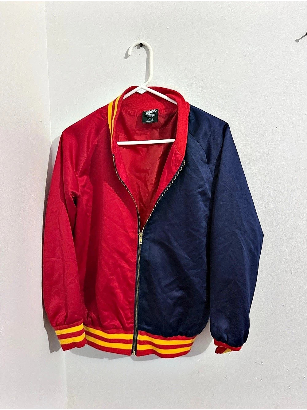 DC Comics Suicide Squad Property of Joker Bomber Jacket Red Navy XL